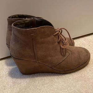 Tan booties